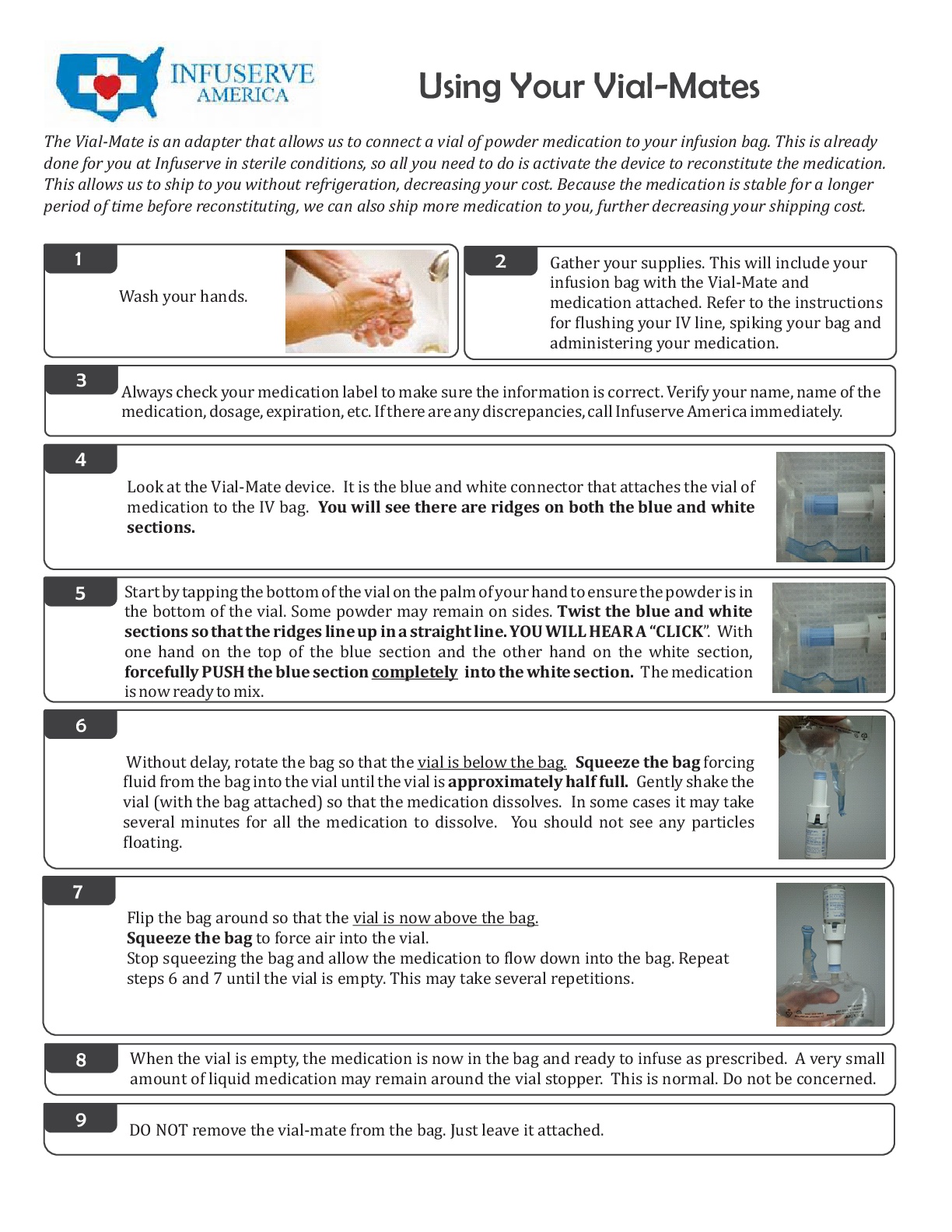 Using Vial Mates Poster