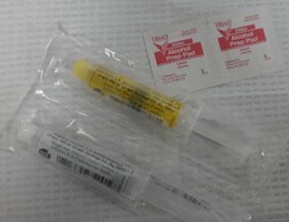flushing iv access supply